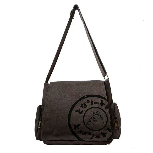 Picture of Large-Capacity Trendyy Casual Men's Computer Backpack Totoro Oblique Shoulder Japanese Style Shoulder Bag College and Middle School Student Bag