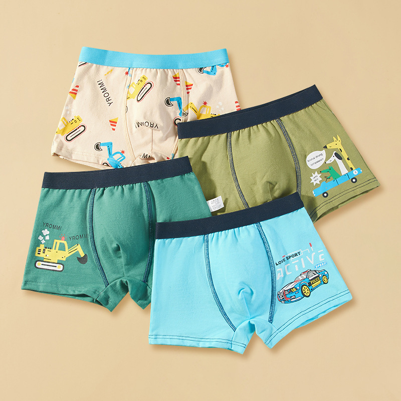 Picture of Children's Underwear Boys' Pure Cotton Boxer Shorts Boys' Baby Children's Underwear Underwear