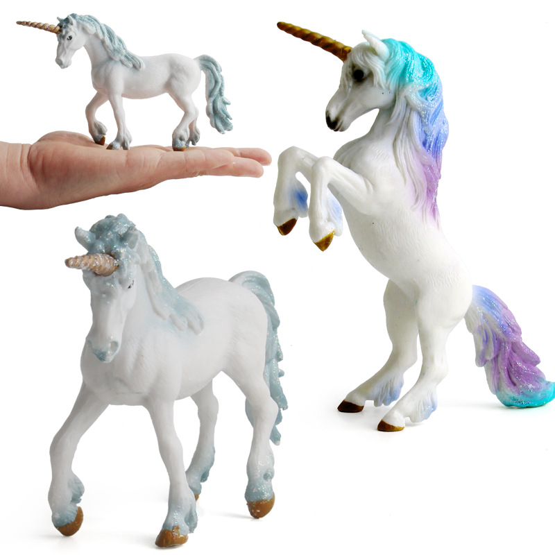 Picture of Unicorn Doll Toy Simulation Mini Animal Model Unicorn European Myths and Legends of Monasteries
