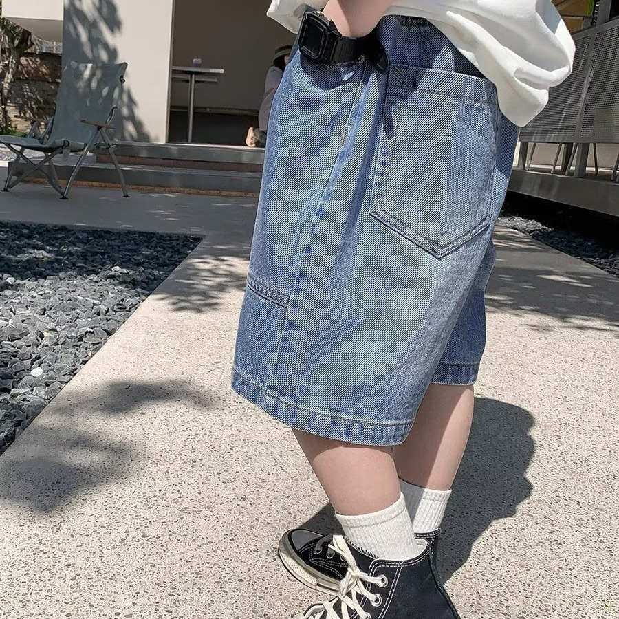Picture of Artistic Children's Wear Ins Fashion Trend Lazy Harajuku Men's Pants New Style Elegant All-match Pants Popular Japanese Style