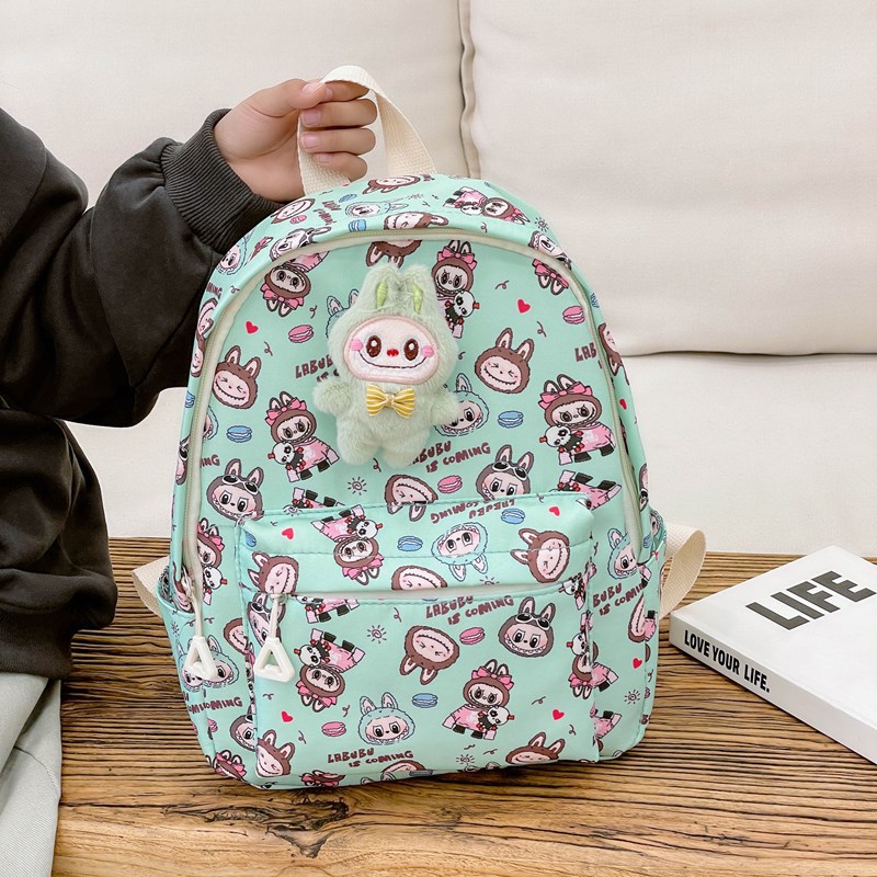 Picture of Children's Schoolbag New Cartoon Cute 3-5 Year Old Doll Backpack Kindergarten Baby Accessories Small Backpack Cross-Border