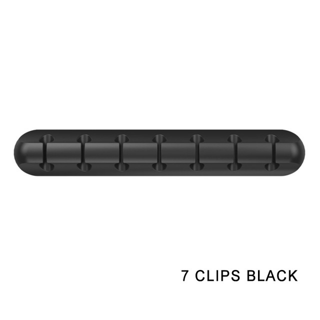 Picture of New desktop charging data cable holder multi-port creative storage wire silicone cable organizer hub