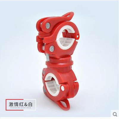 Picture of 360 lamp holder bicycle flashlight color lamp clip front lamp holder fixing bracket car clip mountain bike equipment accessories