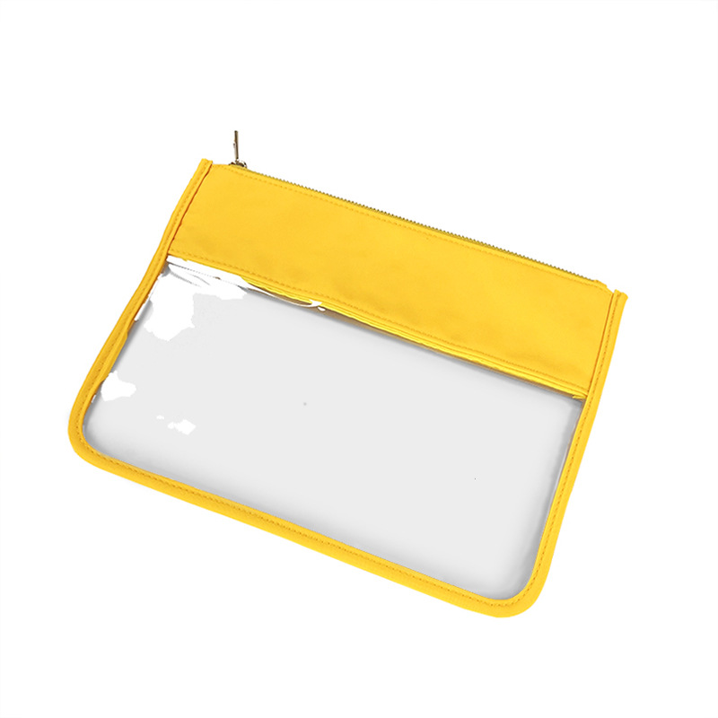 Picture of Simple PVC Transparent Shrunken Bag Waterproof Cosmetic Bag Beach Waterproof Mobile Phone Bag S/M Large Capacity Breathable Cosmetic Bag