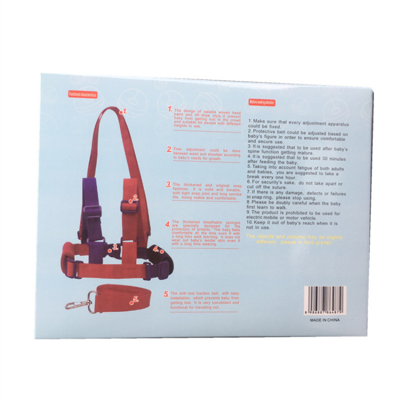 Picture of Learn to walk anti-lost rope anti-strainer anti-lost belt children's Four Seasons breathable traction rope baby anti-lost toddler belt