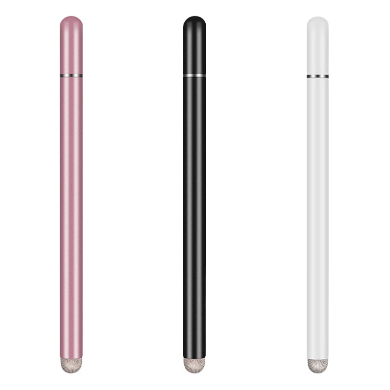 Double-head two-in-one magnetic pen cap capacitive pen disc cloth head stylus phablet clip painting stylus