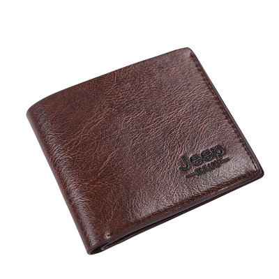 Picture of Wallet Men's Short Horizontal Soft Business Wallet Youth Wallet Student Trendy Simple