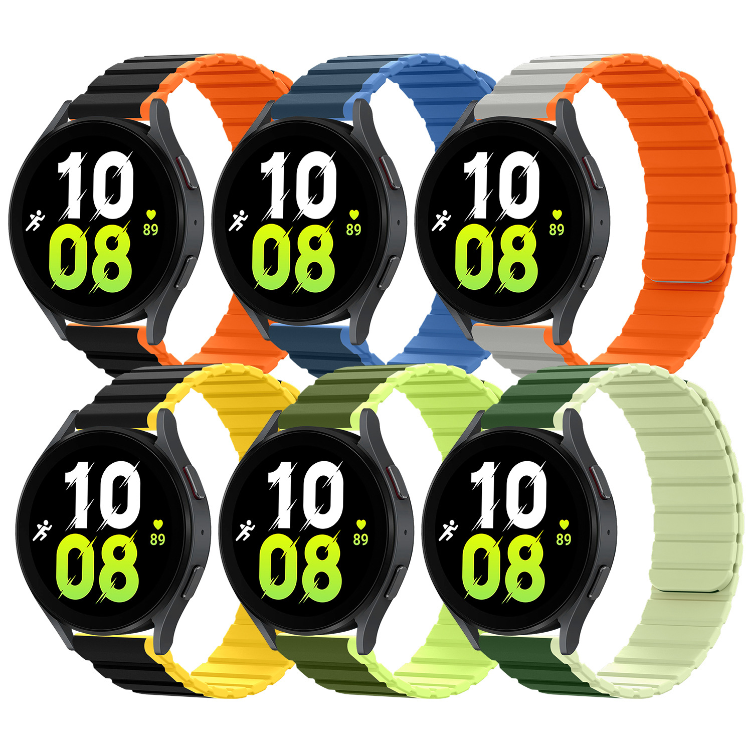 Samsung Xiaomi S2/S1Pro Watch Strap Silicone Magnetic Strap for Huawei 22/20mm Magnetic Strap