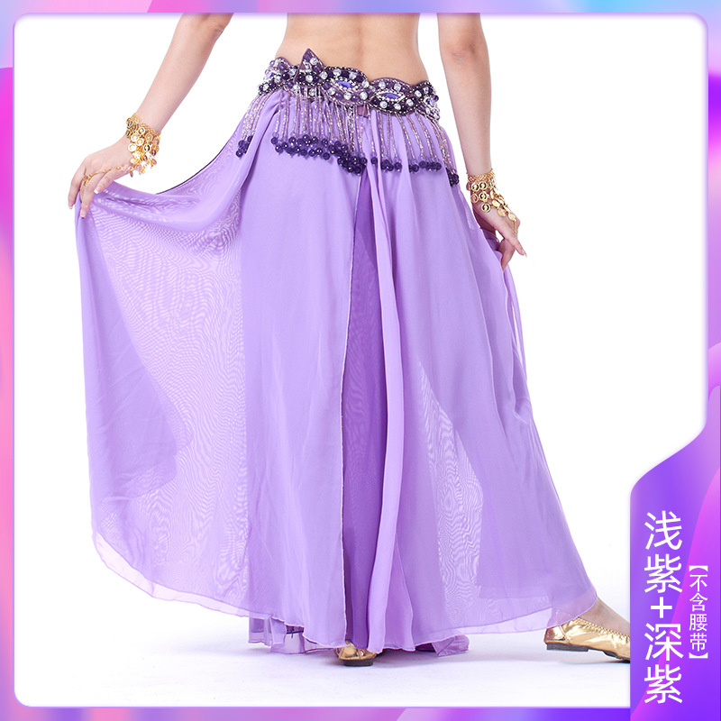 Picture of Double Split Chiffon Dress Belly Dance Sexy Dress Dance Dress Belly Dance Stage Performance Dress