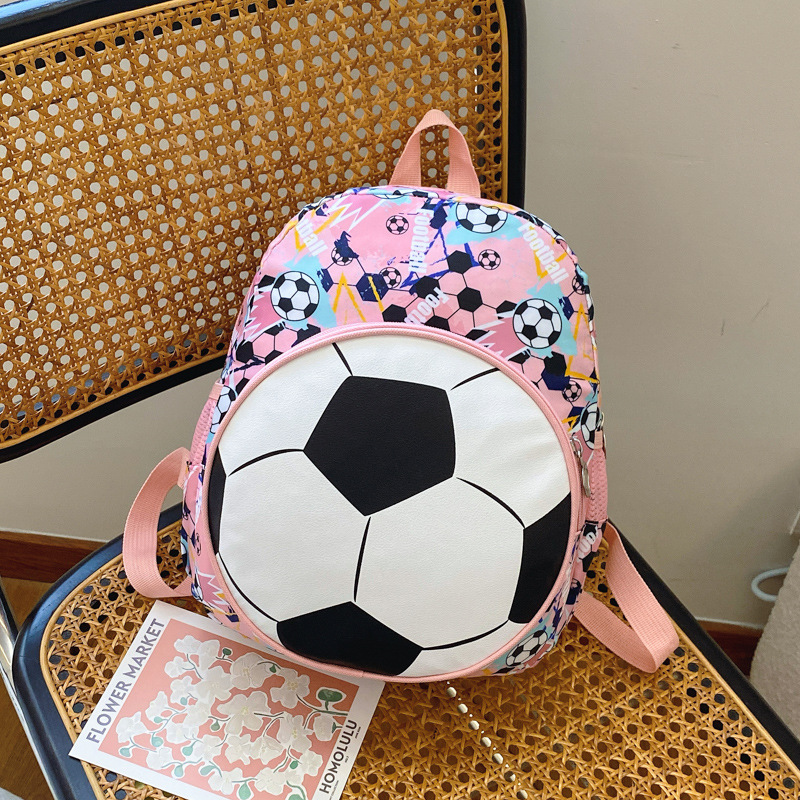 Picture of Children's Trendy Backpack 2024 Boys and Girls Fashion Football Outdoor Casual Backpack Kindergarten Baby Schoolbag