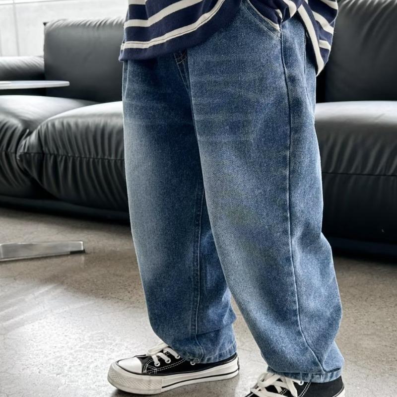 Boys Pants Spring Summer Jeans Spring Trousers Outer Wear Spring Wear Boys Baby Children Fashion Street Children's Wear
