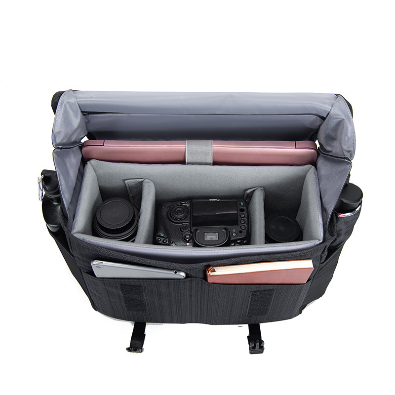 Picture of Cwatcun Hong Kong DSLR Camera Bag Single Shoulder Digital Camera Bag Waterproof Casual Camera Bag Camera Briefcase