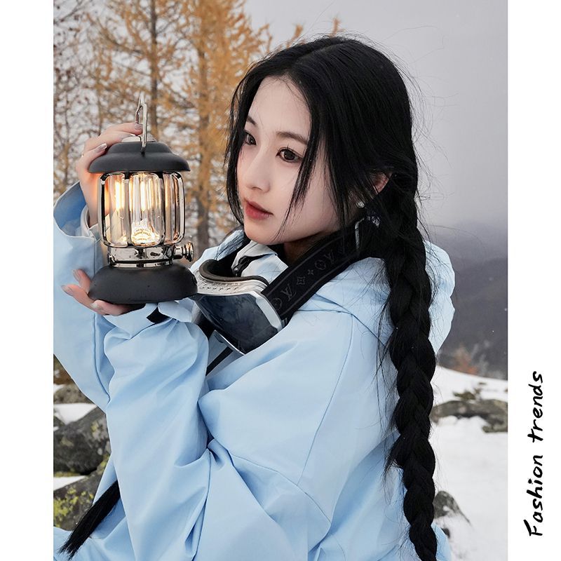 Picture of Ski resort rental new windproof waterproof ski suit suit couple's warm two pieces suit mountaineering suit jacket