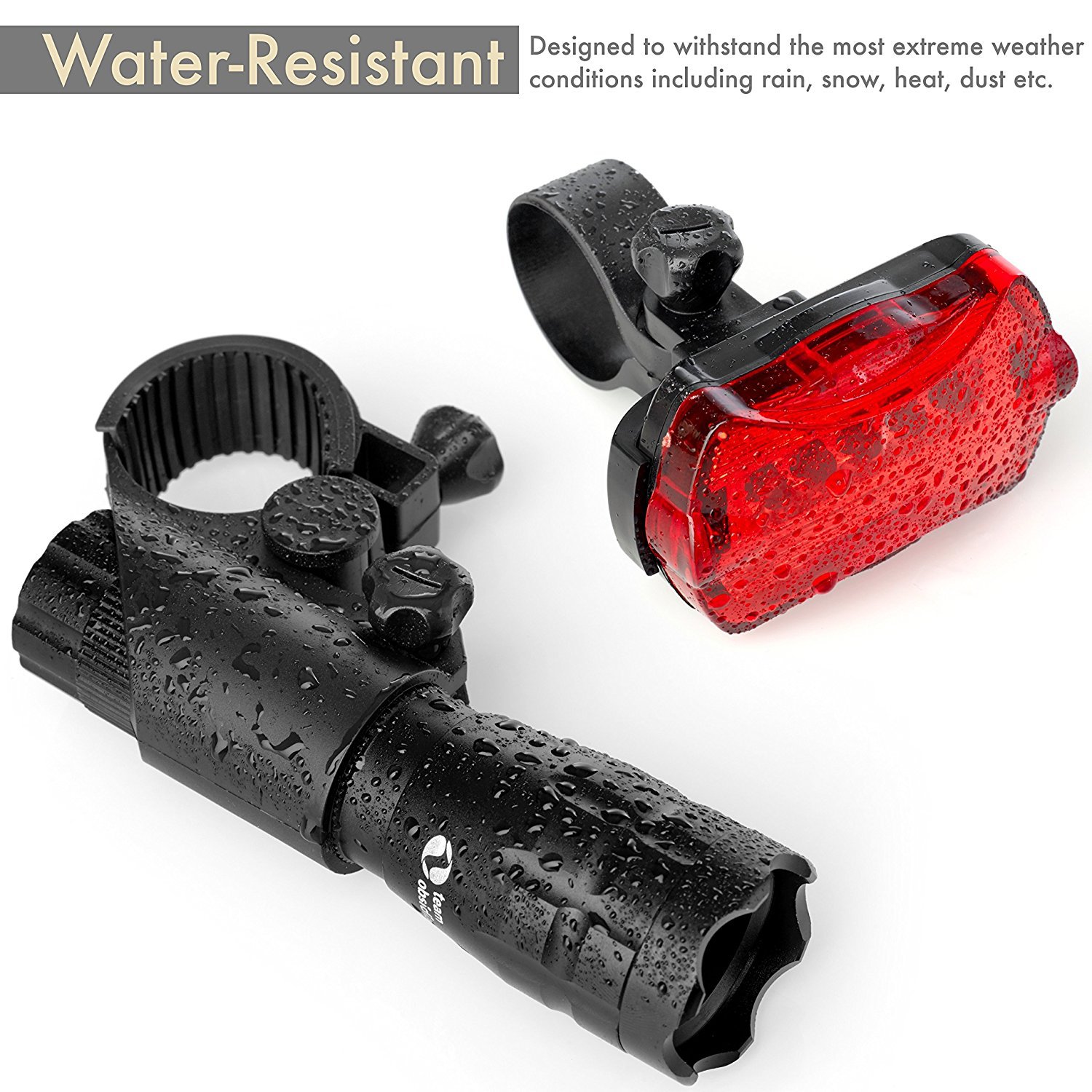 Picture of Factory wholesale 5W mountain bike headlight riding flashlight set charging zoom strong light