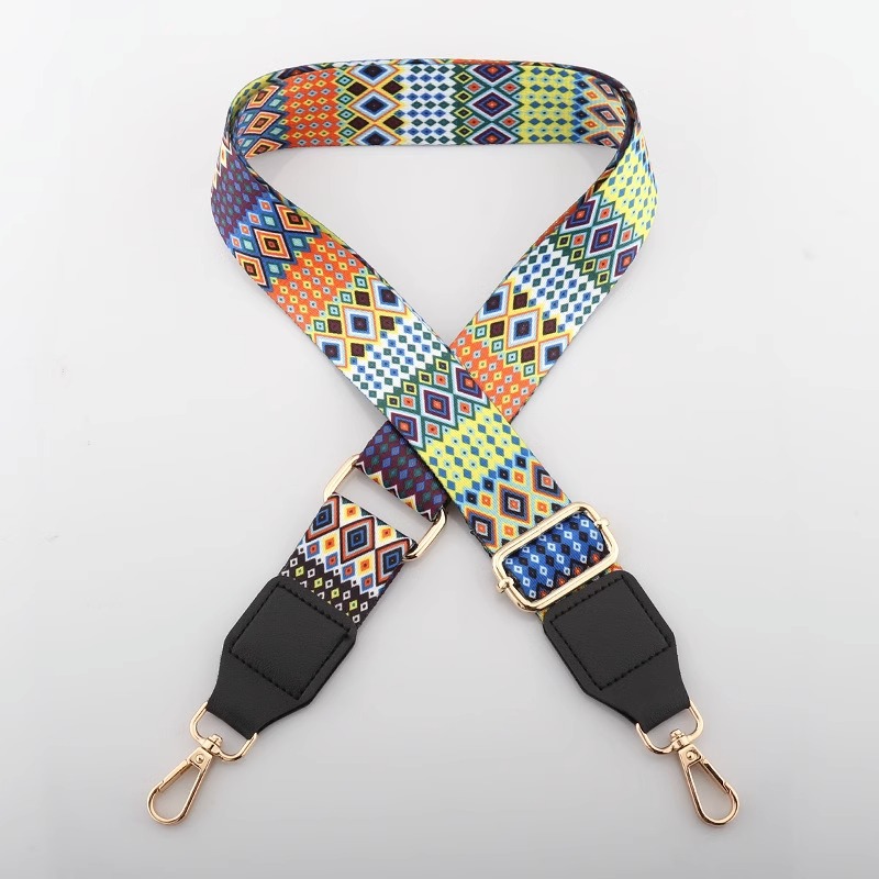 Picture of Bag shoulder strap crossbody strap adjustable widened shoulder strap leather printed nylon bag strap
