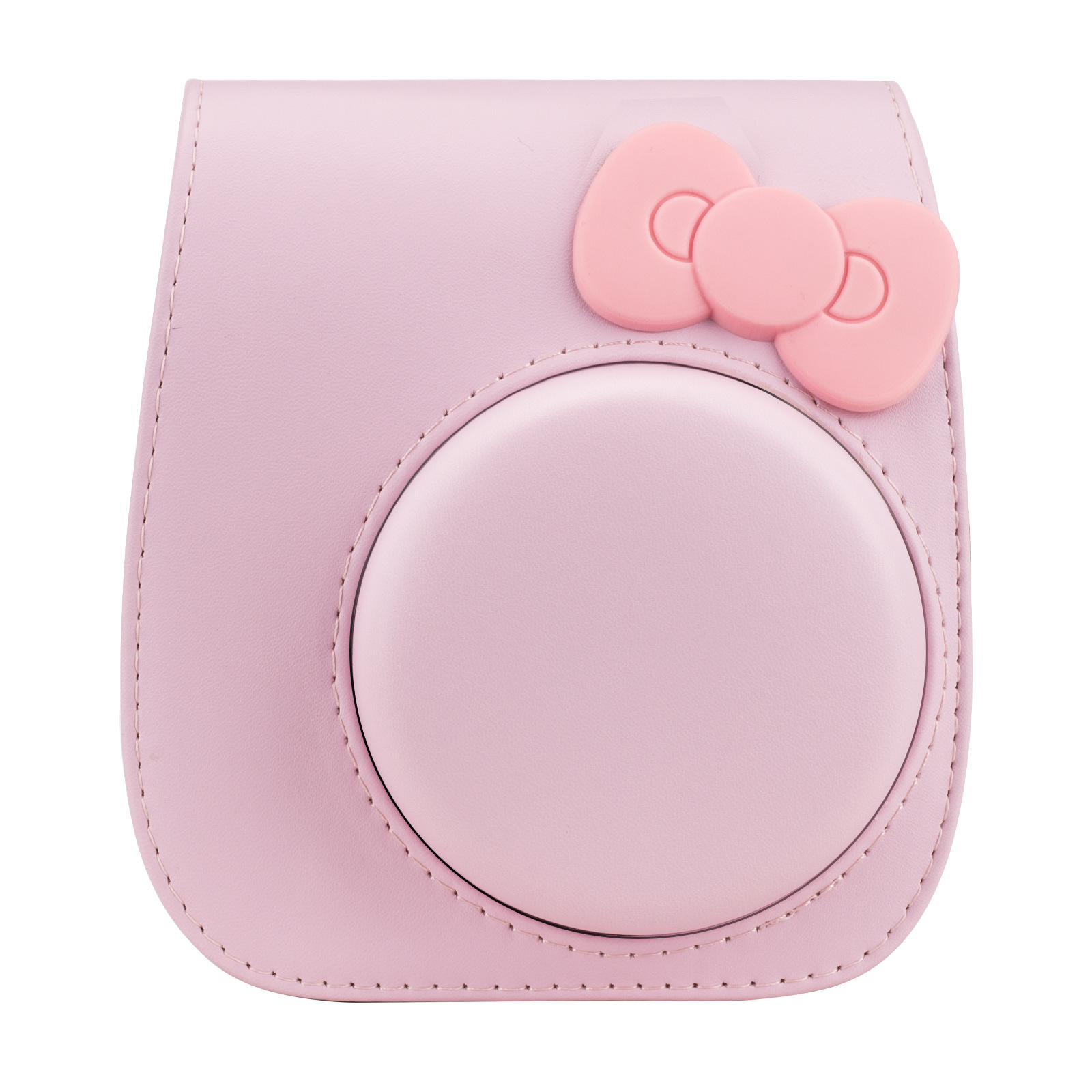 Picture of Suitable for Polaroid mini12/11/8/9 camera solid color bow storage bag can store photos slung