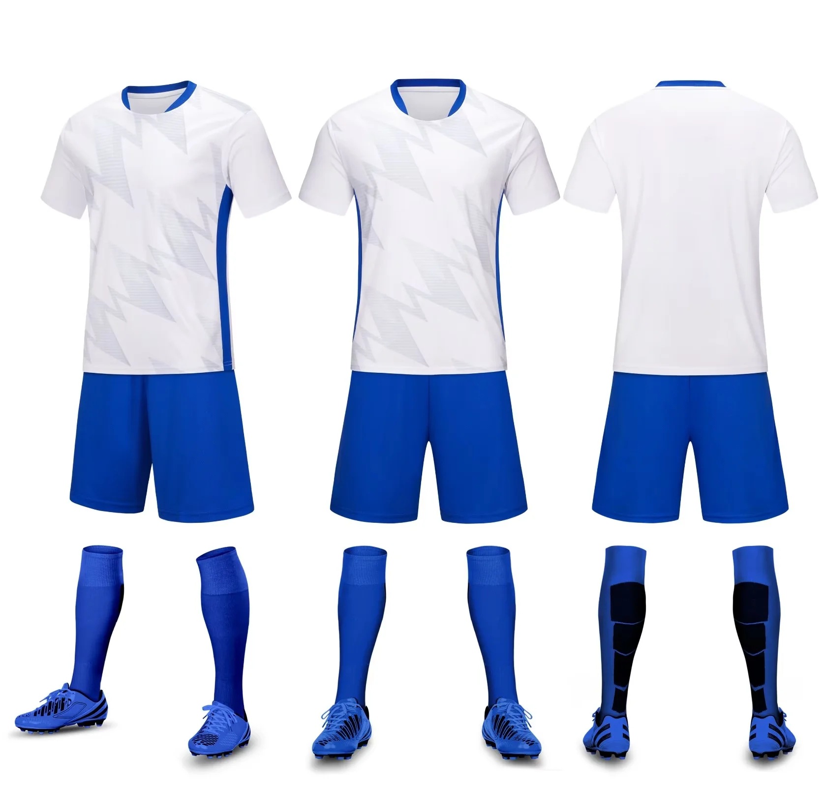 Picture of Primary and secondary school students team match football uniform children's adult light board Short Sleeve Jersey youth training club sports uniform