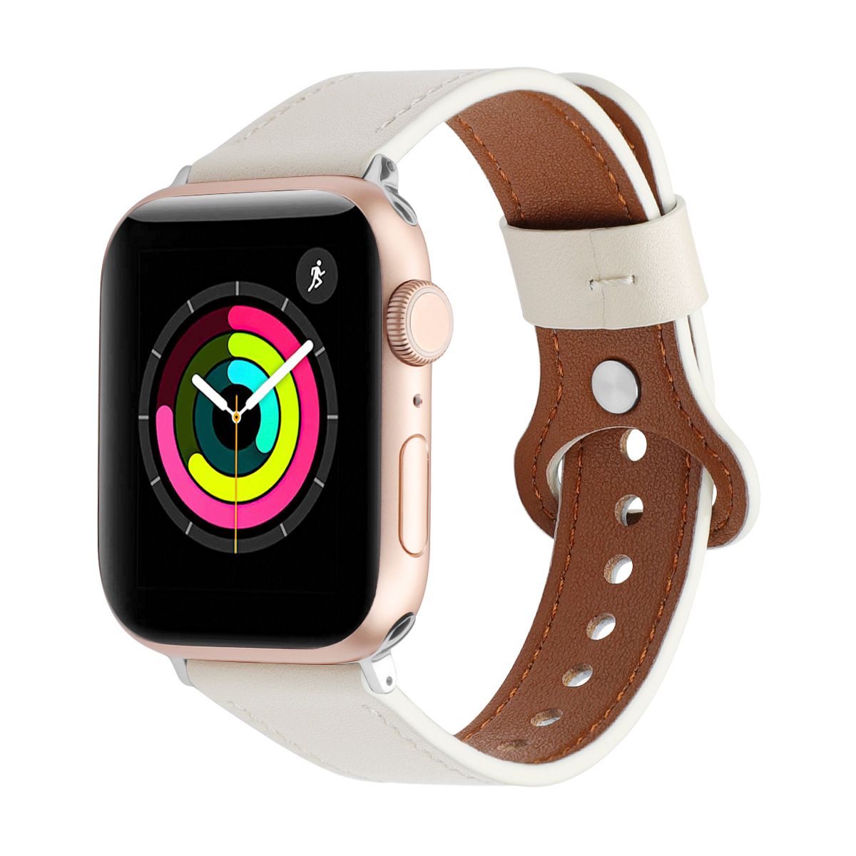 Picture of For Apple Watch iwatch9 Strap Genuine Leather Cowhide applewatchs105678 Shrink Explosions Manufacturers