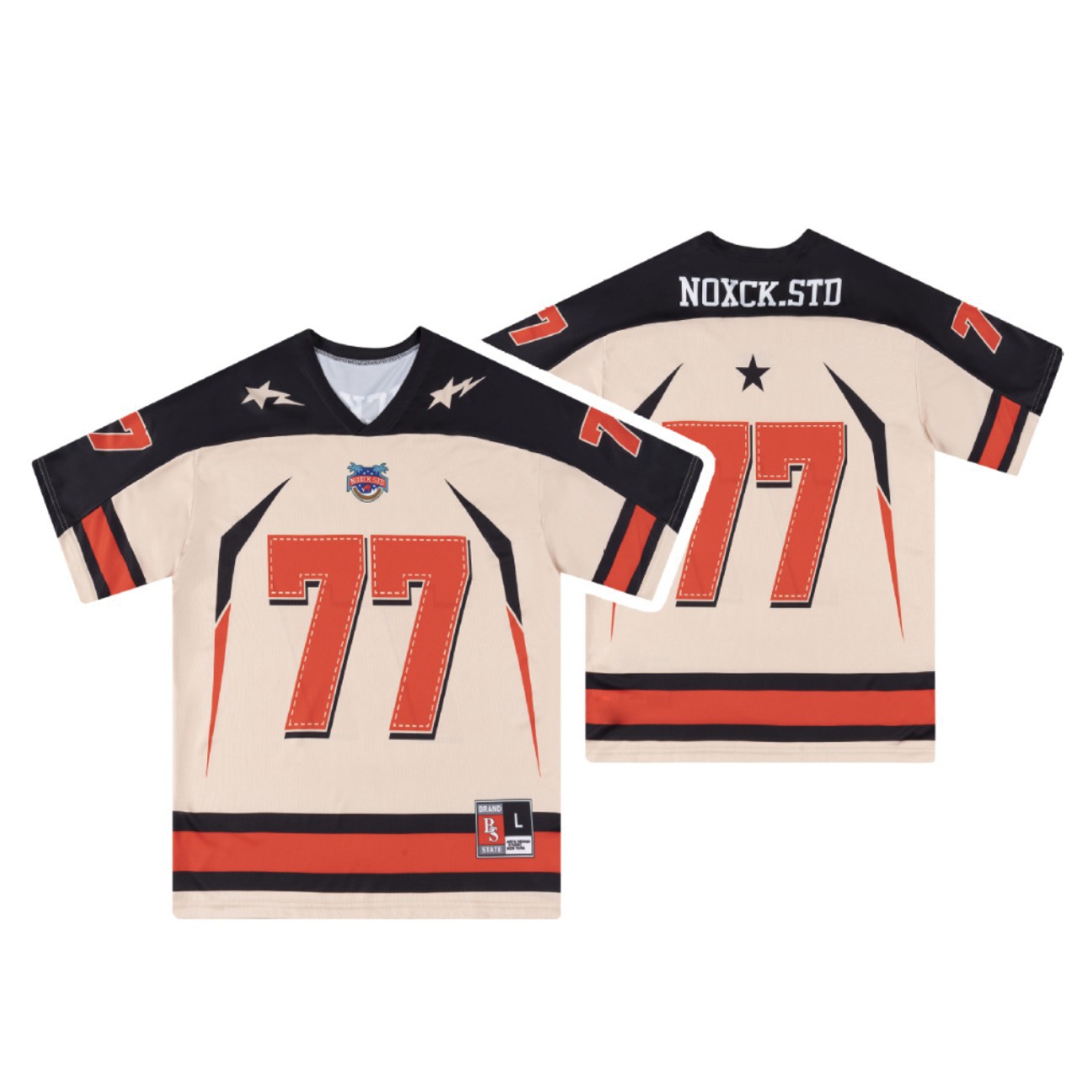 Cross border American football sportswear hip hop short sleeve T-shirt sportswear wholesale