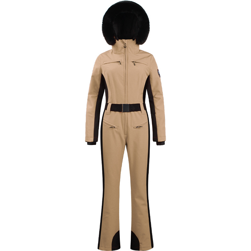 Picture of Professional Double-board Windproof Cross-border Ski Suit Women's Thickened Warm Waterproof Slim-fit Outdoor Ski Suit Women's suit