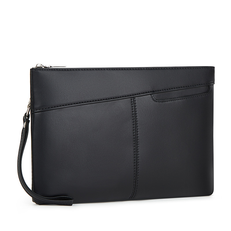 Picture of Men's Clutch Pu Leather Clutch Soft Surface Waterproof Business Mobile Phone Bag Armpit Bag Popular Portable Portable