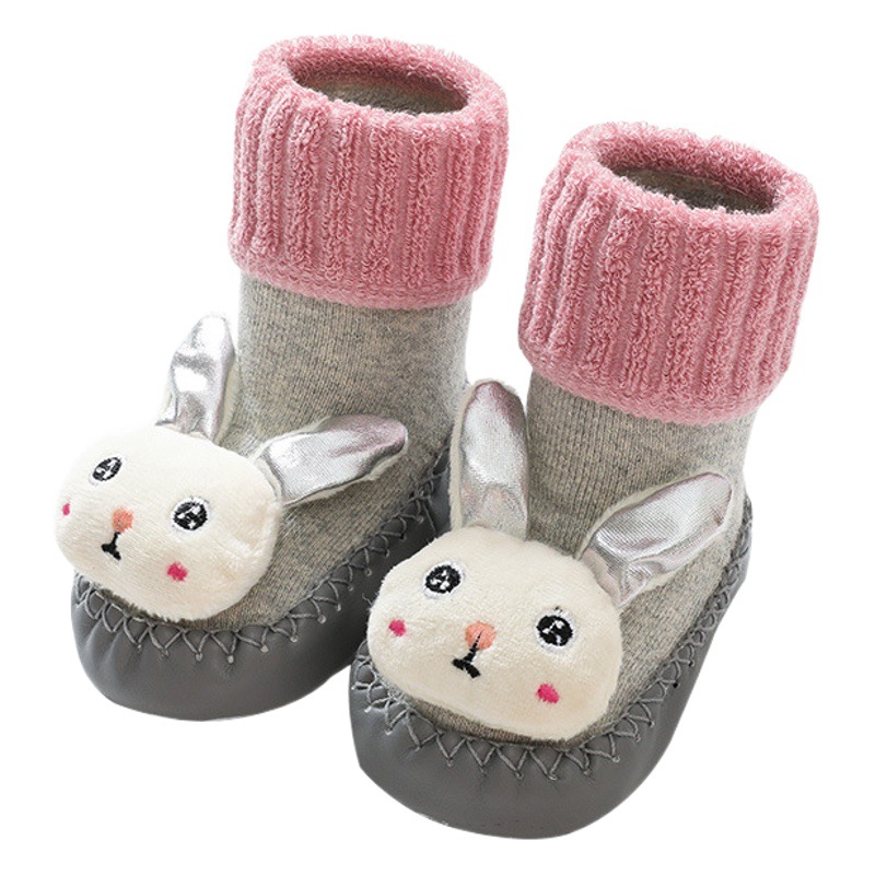 Baby floor socks winter thick children's socks cartoon baby toddler shoes non-slip soft bottom indoor baby socks