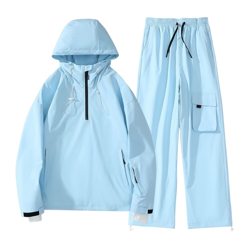 Picture of Ski resort rental new windproof waterproof ski suit suit couple's warm two pieces suit mountaineering suit jacket