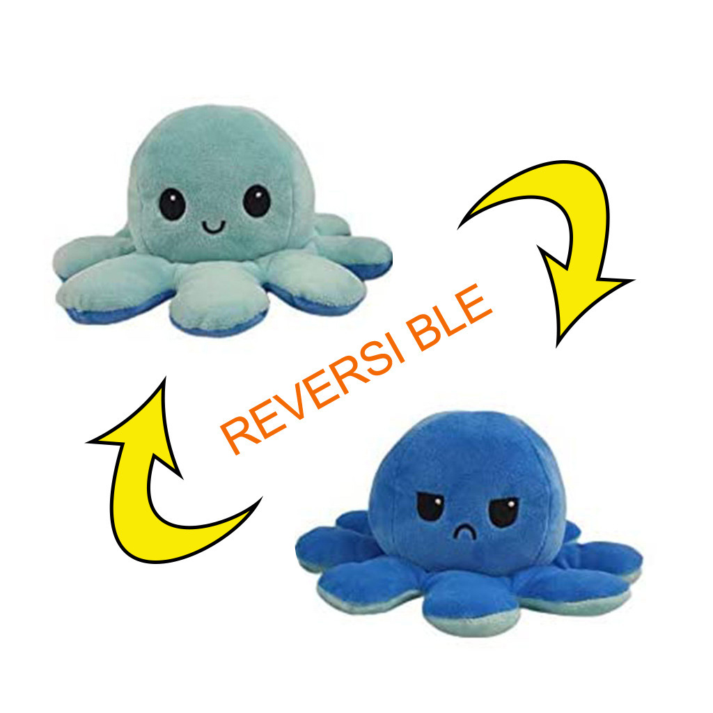 Picture of Cute flip octopus doll double-sided expression flip octopus plush toy doll wholesale custom LOGO