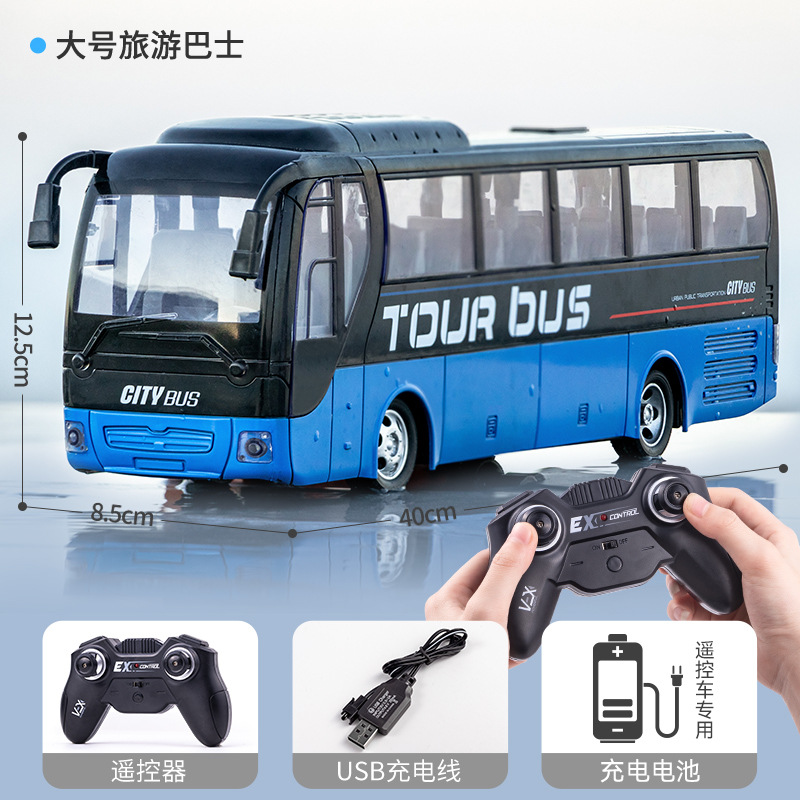 Picture of Large electric remote control car bus wireless light simulation car Children boy toys cross-border wholesale