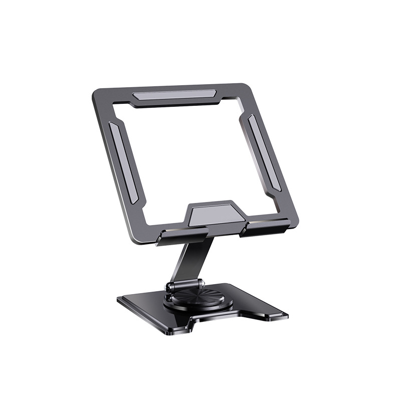 Picture of New all-metal desktop bracket hollow heat dissipation flat bracket rotation adjustment computer drama lazy support frame