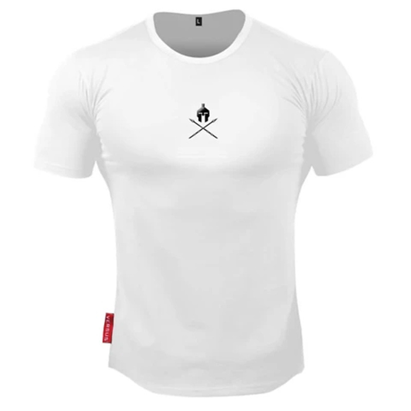 Picture of 2020 summer muscle running sports training short sleeve men's leisure slim cotton T-shirt fitness clothing factory direct sales