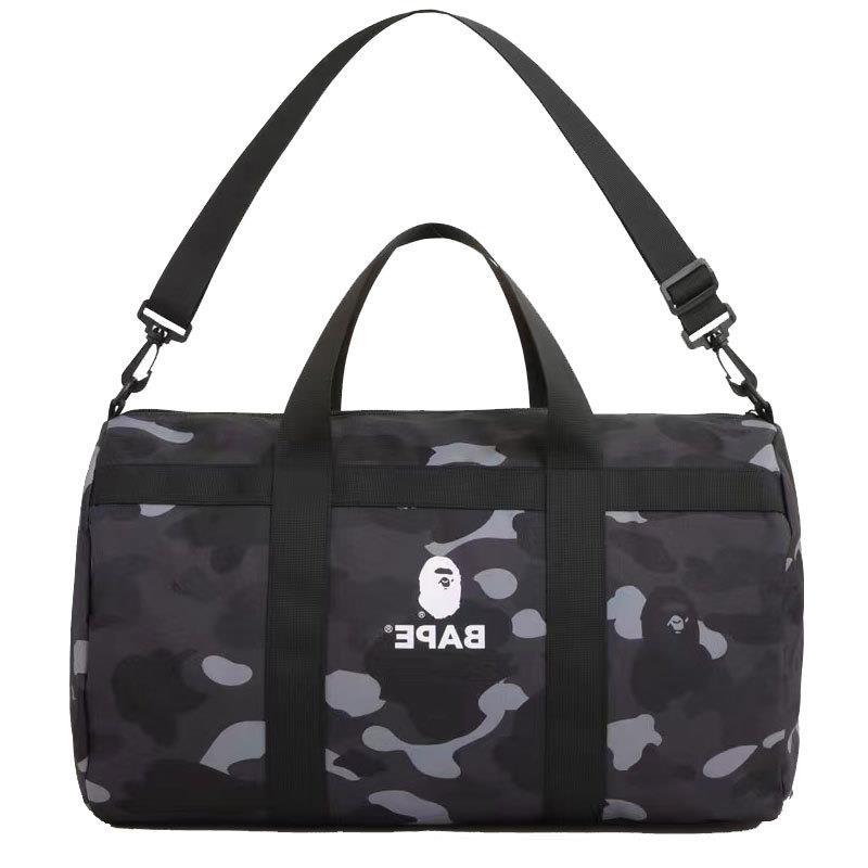 Picture of Color packaging gradient ape camouflage waterproof cylinder diagonal bag travel portable storage bag sports bag B4815