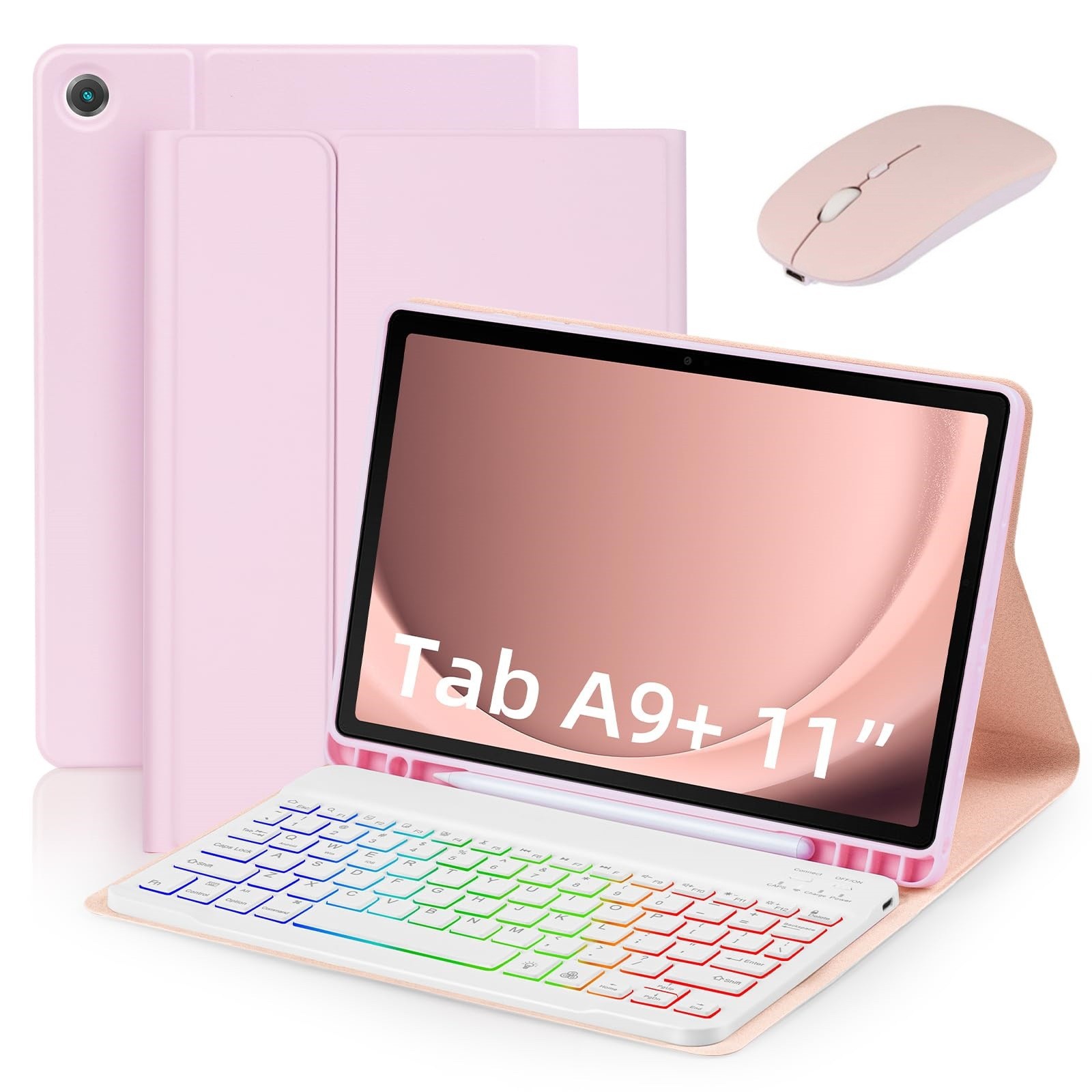 Picture of Bluetooth Keyboard Suitable for Samsung S9 11inch Tablet Protective Case S9/S9Fe Inch Keyboard A8 X205 Protective Case