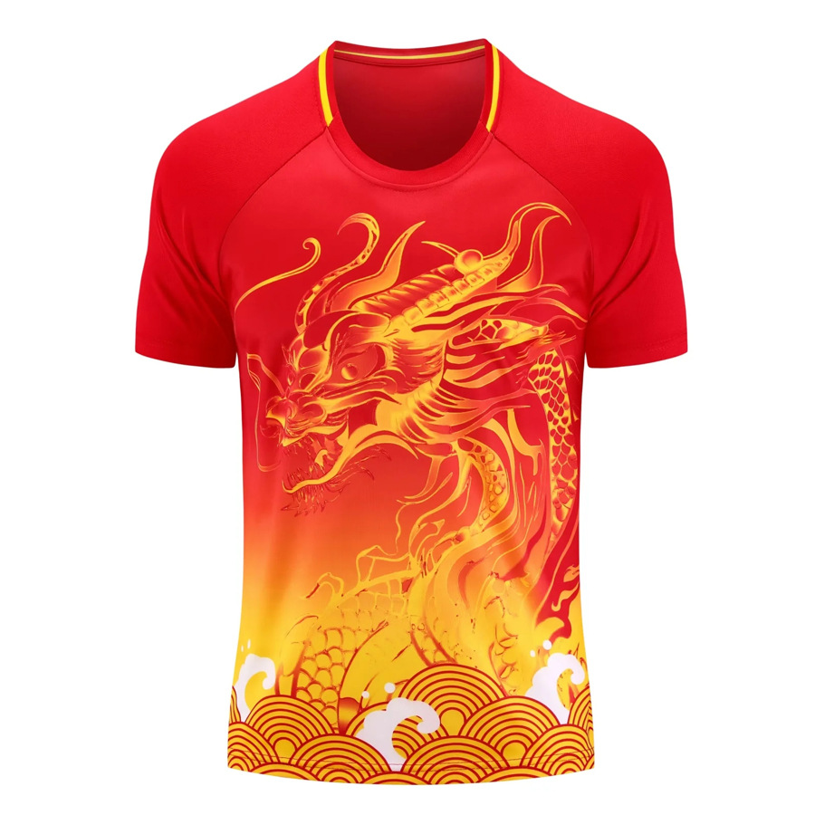 Picture of 2024 New Adult Short-sleeved Jersey Dragon Boat Festival Competition Suit Dragon Boat suit Village Competition Team Training