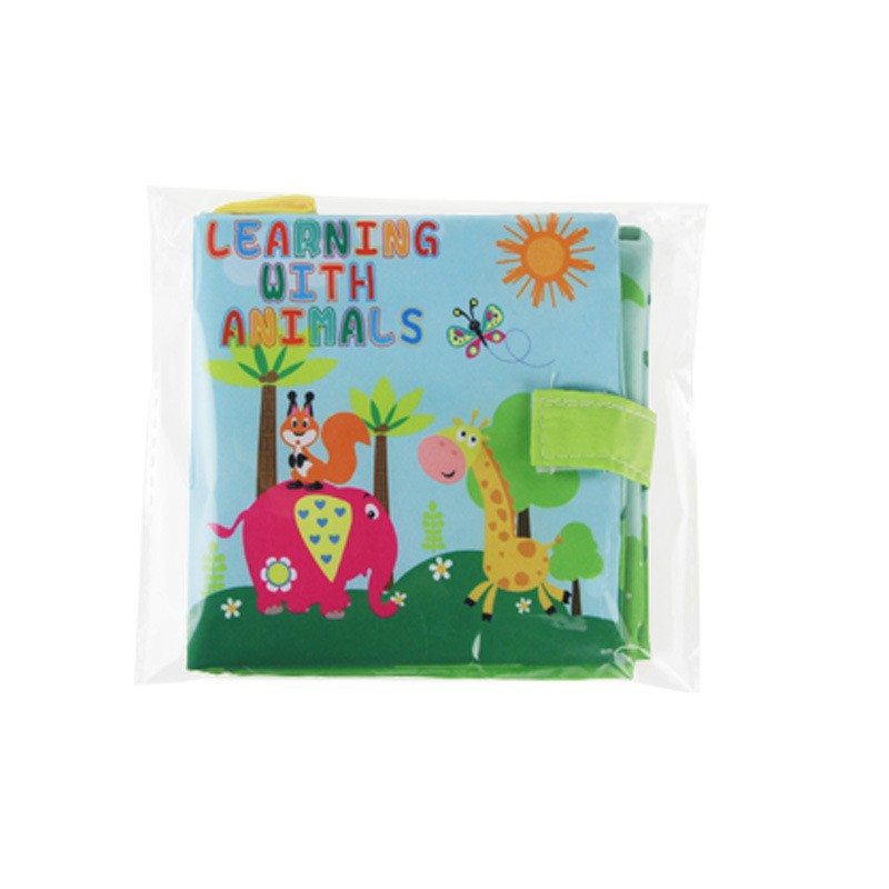 Picture of 34 cross-border newborn early education Enlightenment baby baby cloth book ringing paper BB whistle tear not to rot three-dimensional cloth book