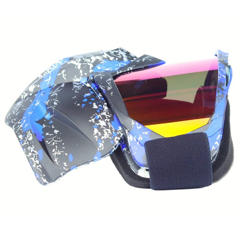 Picture of in stock cross-country motorcycle goggles adult new ski glasses detachable Harley goggles mask goggles