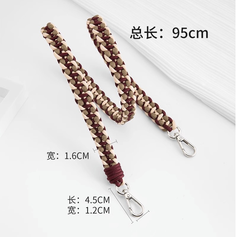 Picture of Craftsmanship Workshop for Longxiang Mini Bag Handmade Woven Shoulder Strap DIY Color Woven Rope Crossbody Bag Strap