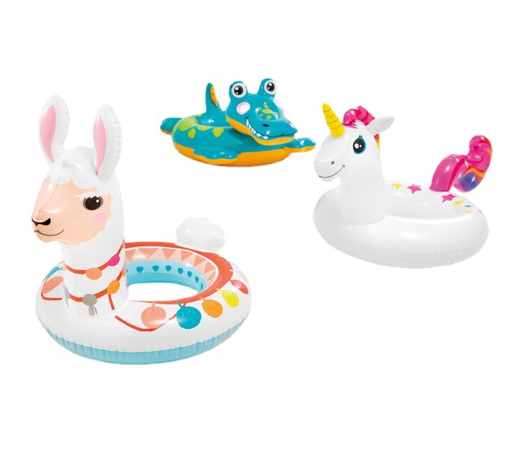 Picture of intex-58221 swimming ring three kinds of animal combination thickened children swimming ring life buoy