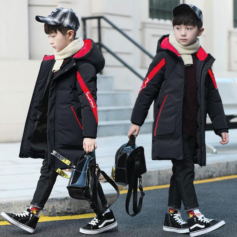 Picture of Boys Cotton Coat 2022 New Korean Style Baby Midi Cotton Coat Winter Clothes Children's Thickened Cotton Coat