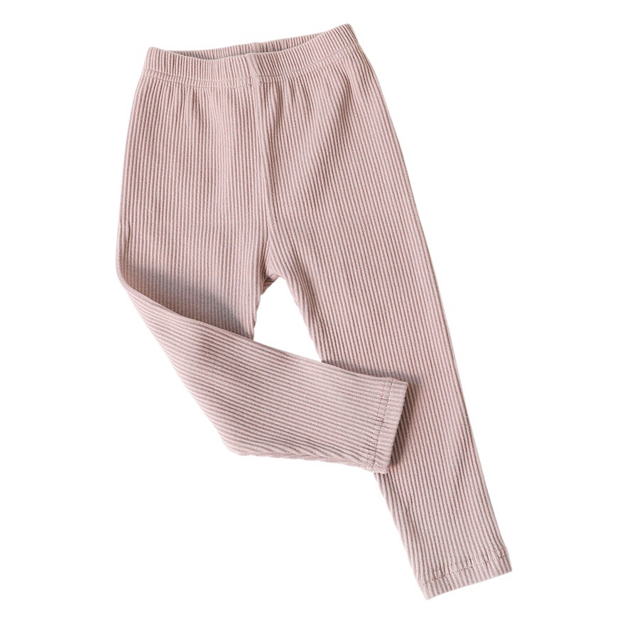 Girls' Autum Outer Leggings, Category a Cotton Kidsren's Pants, Kidsren's Clothing, Boys' Linen Pants, Elastic Pure Color Baby Pants