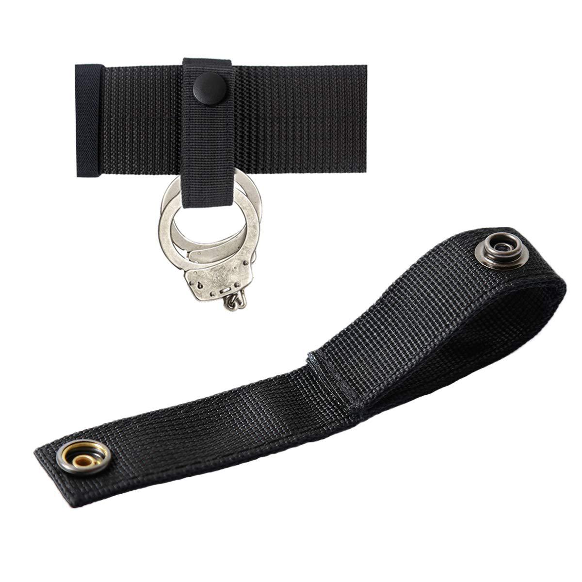 Picture of Tactical Handcuffs with Tactical Belt Hanging Buckle Tactical Quick Pull Portable with Waist Tactical Belt