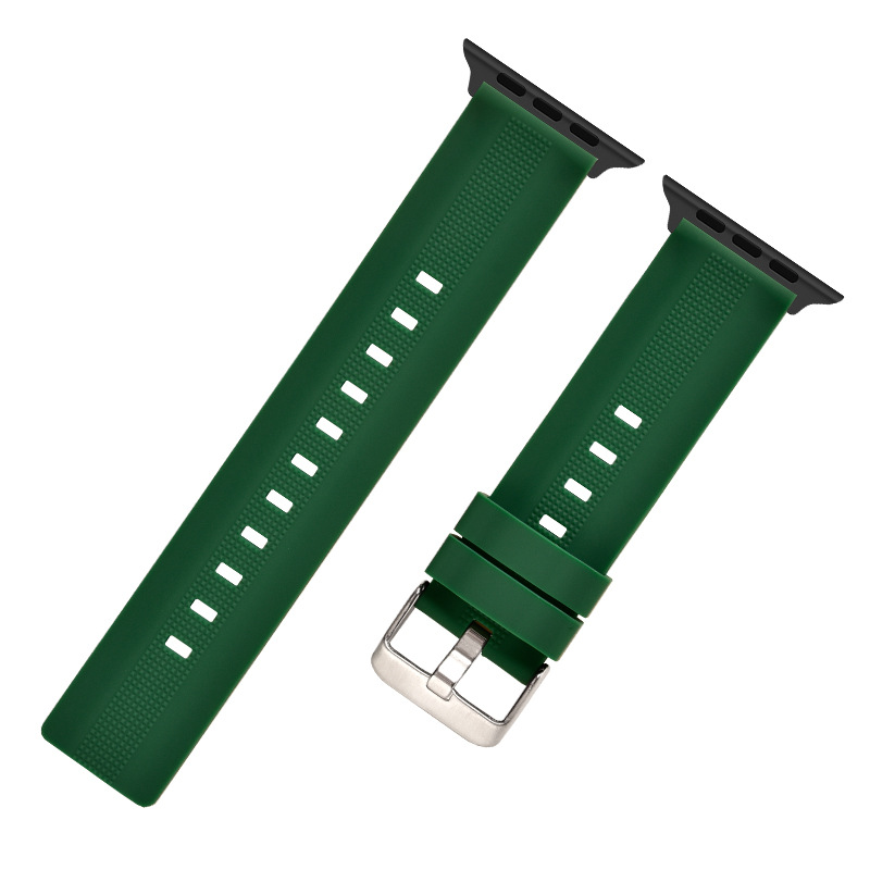Picture of For Original Apple Strap Advanced Sense iwatch Strap Interface Black Quick-release 22mm Environmentally Friendly Silicone Strap
