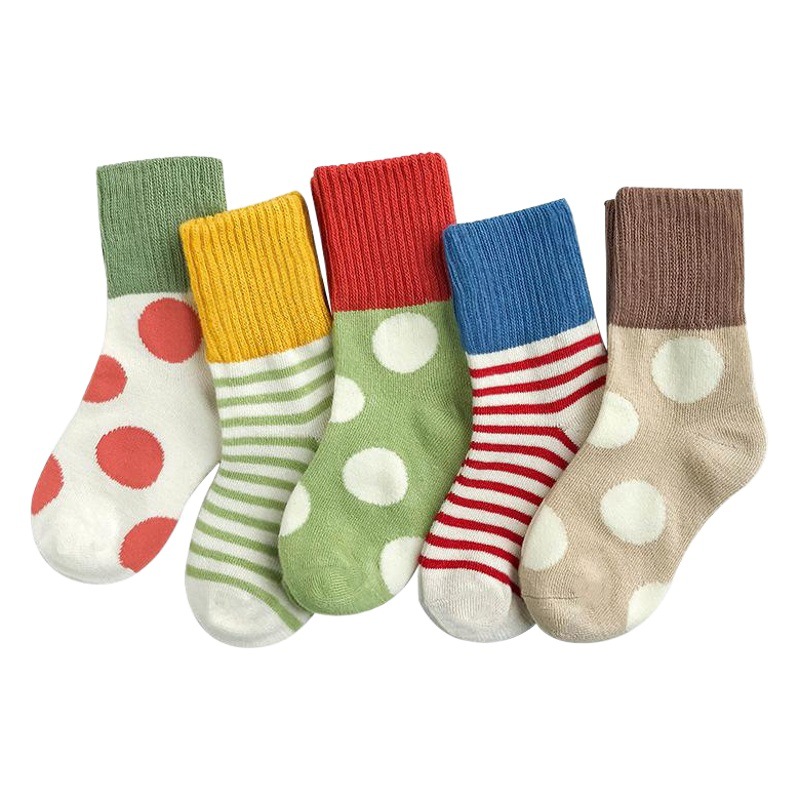 Autumn and winter New baby socks children's socks cartoon children's cotton socks medium tube high quality cotton socks wholesale for boys and girls