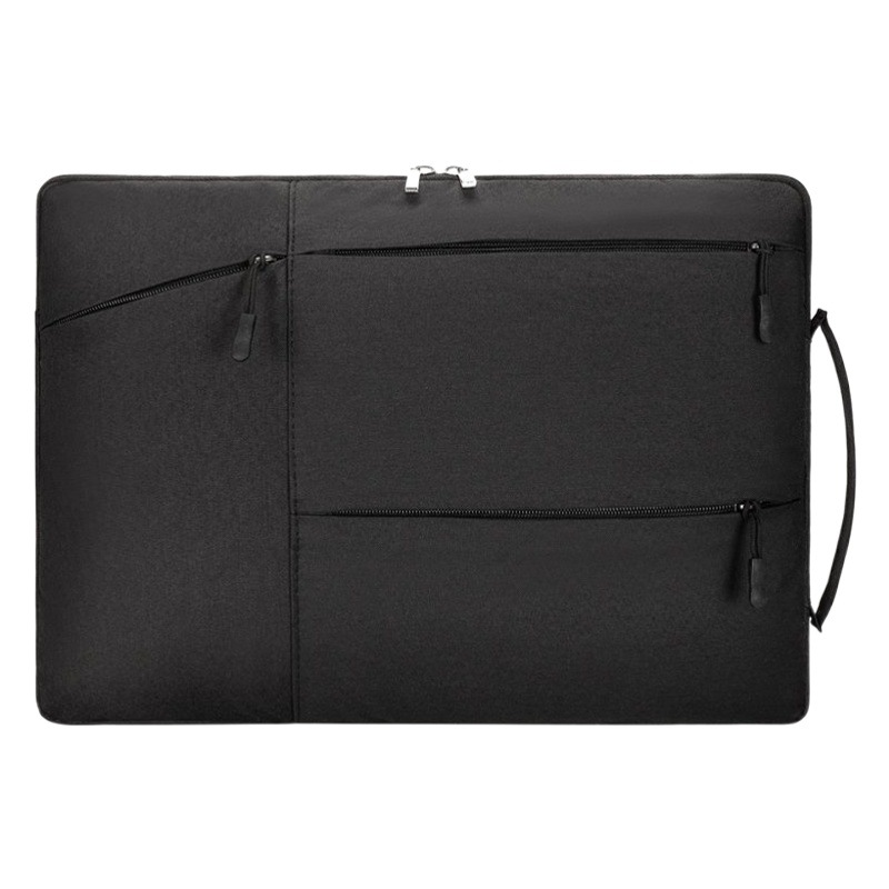 Multi-Zipper Flap Pocket Pants Storage Thickeneded Logo Printed Anti-Fall Notebook Liner Bag 15.6inch Lightweight Laptop Bag