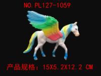 Picture of Cross-border fairy god beast pegasus mount model toy rainbow princess unicorn flying fairy children's toy