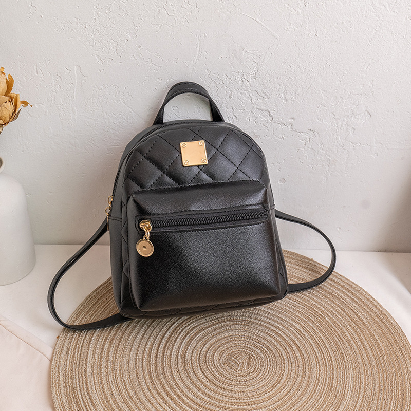 Picture of Fashion trend Joker rhombus backpack women's Leisure Travel small backpack foreign trade Women's bag wholesale a generation of hair