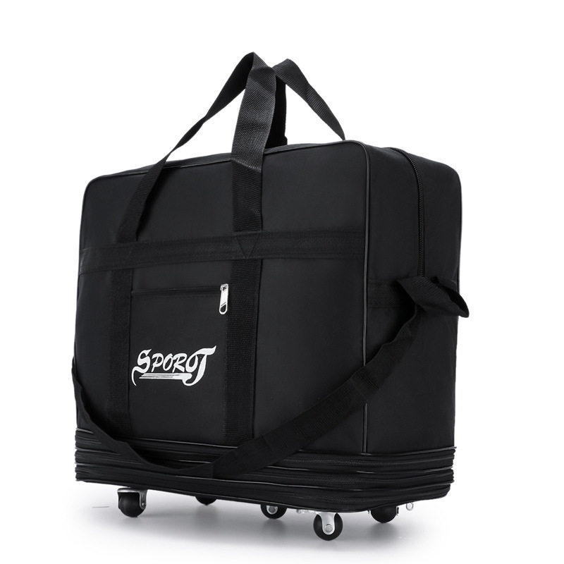 New Air Checked Bag Oxford Duffle Bag Large Capacity Moving Travel Bag Extended Wheeled Pull Travel Bag