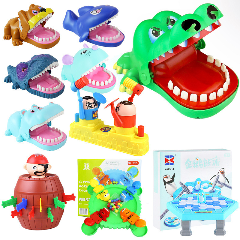 Picture of Stress-Reducing Hand-Biting Crocodile Toy Trick Electric Shark Creative Parent-Child Interactive Game Prank Props Wholesale