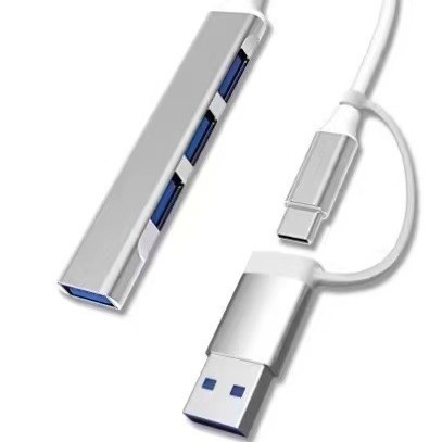 Picture of 2-in -1 docking station usb3.0 laptop hub splitter extender type-c docking station