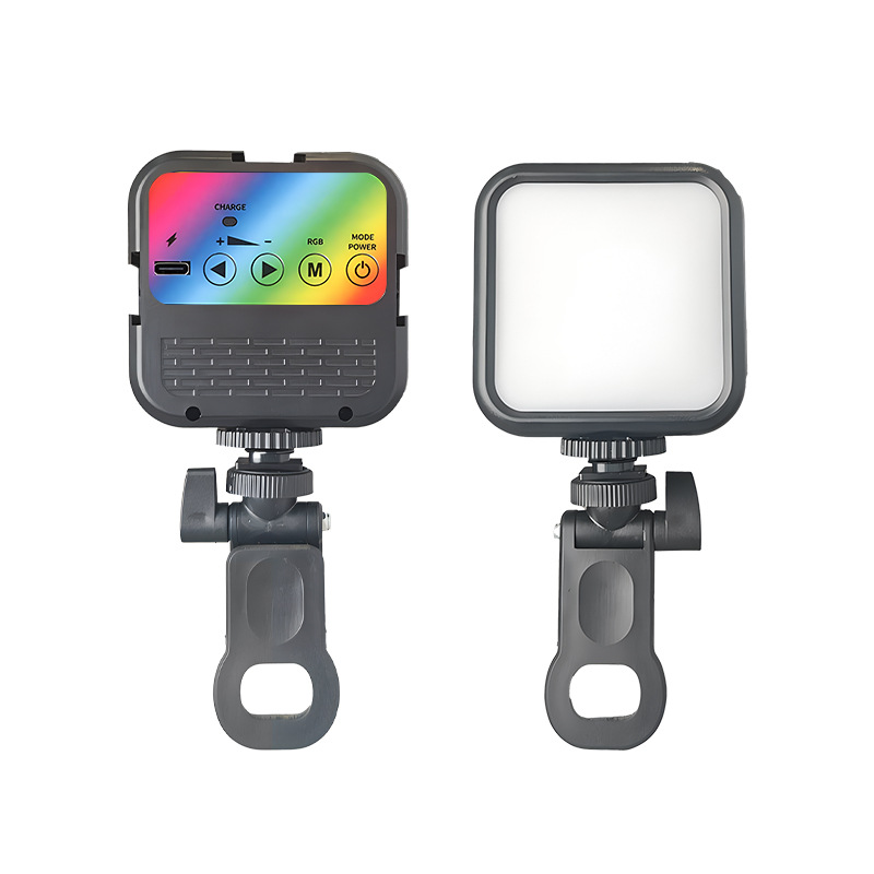 Picture of Mini compact rechargeable light supplement mobile phone shooting bracket short video light supplement self-timer live tofu light